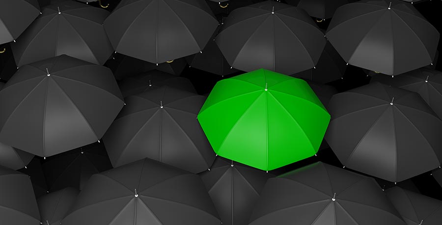 Green LGIAsuper umbrella